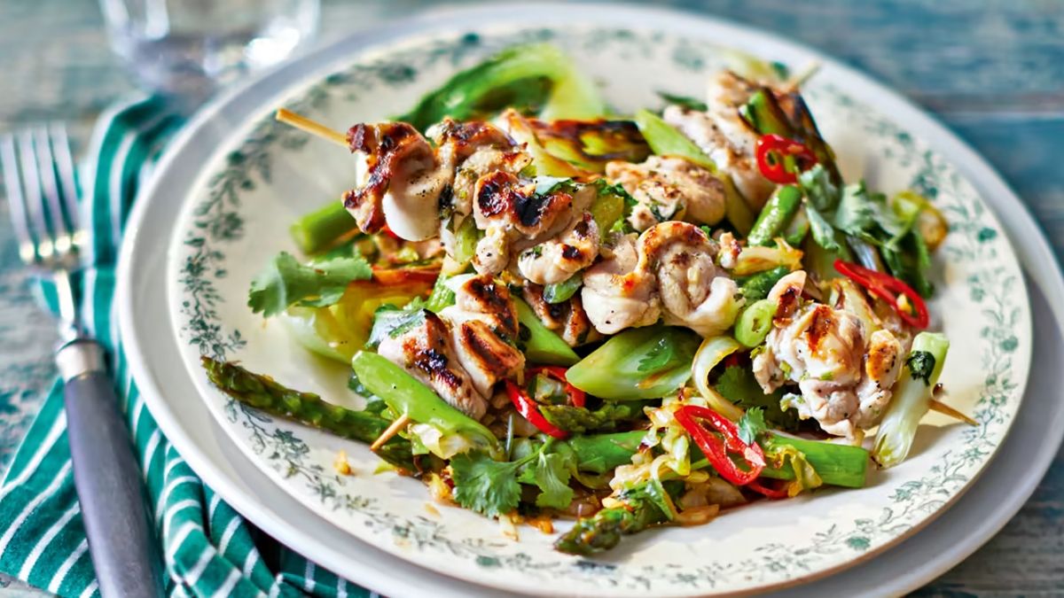 Summer We Love Kebabs - Chilli chicken skewers recipe hero