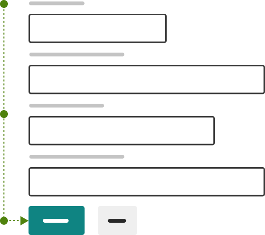 Diagram showing a form with left aligned buttons