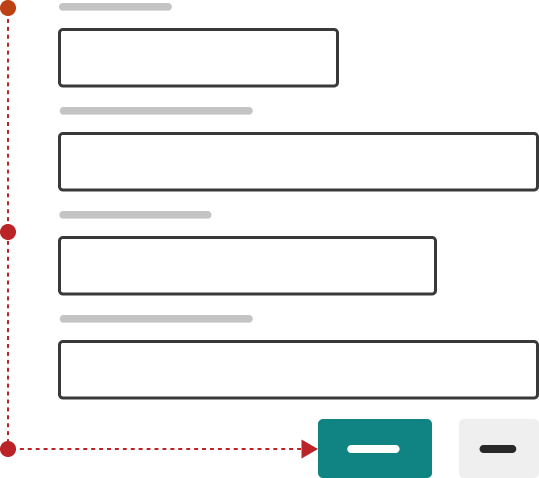 Diagram showing a form with right aligned buttons